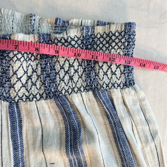 Indigo Rein Wide Leg Linen Blend Culottes Size Medium - Picture 10 of 10